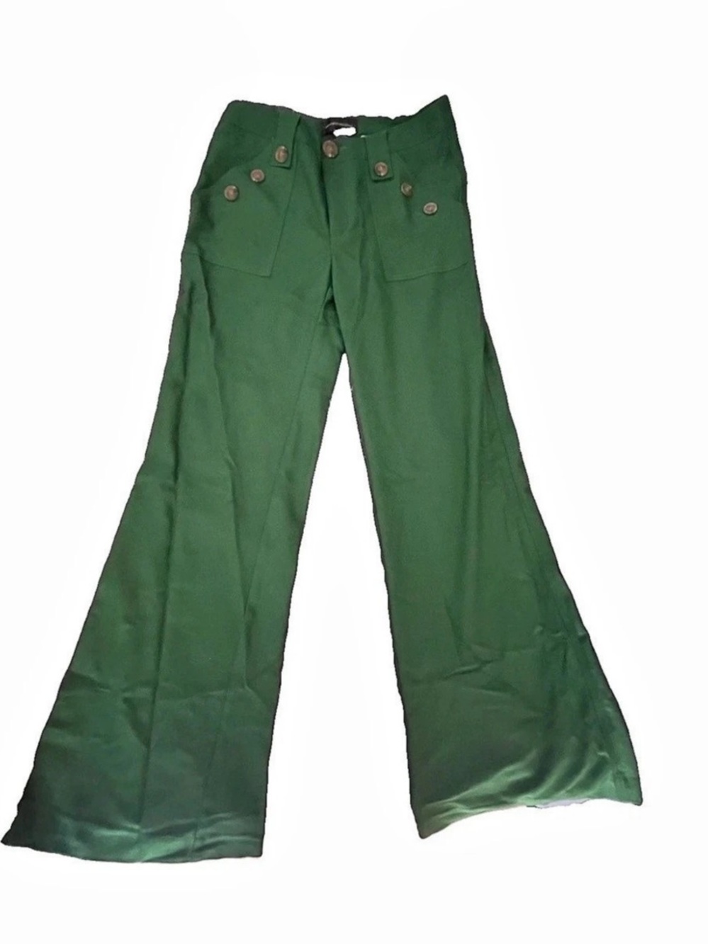 Corey Lynn Calter Wide Leg Pants in Green Size 6 Like New